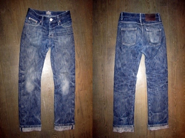 Fade of Naked and Famous Big Slub Jeans